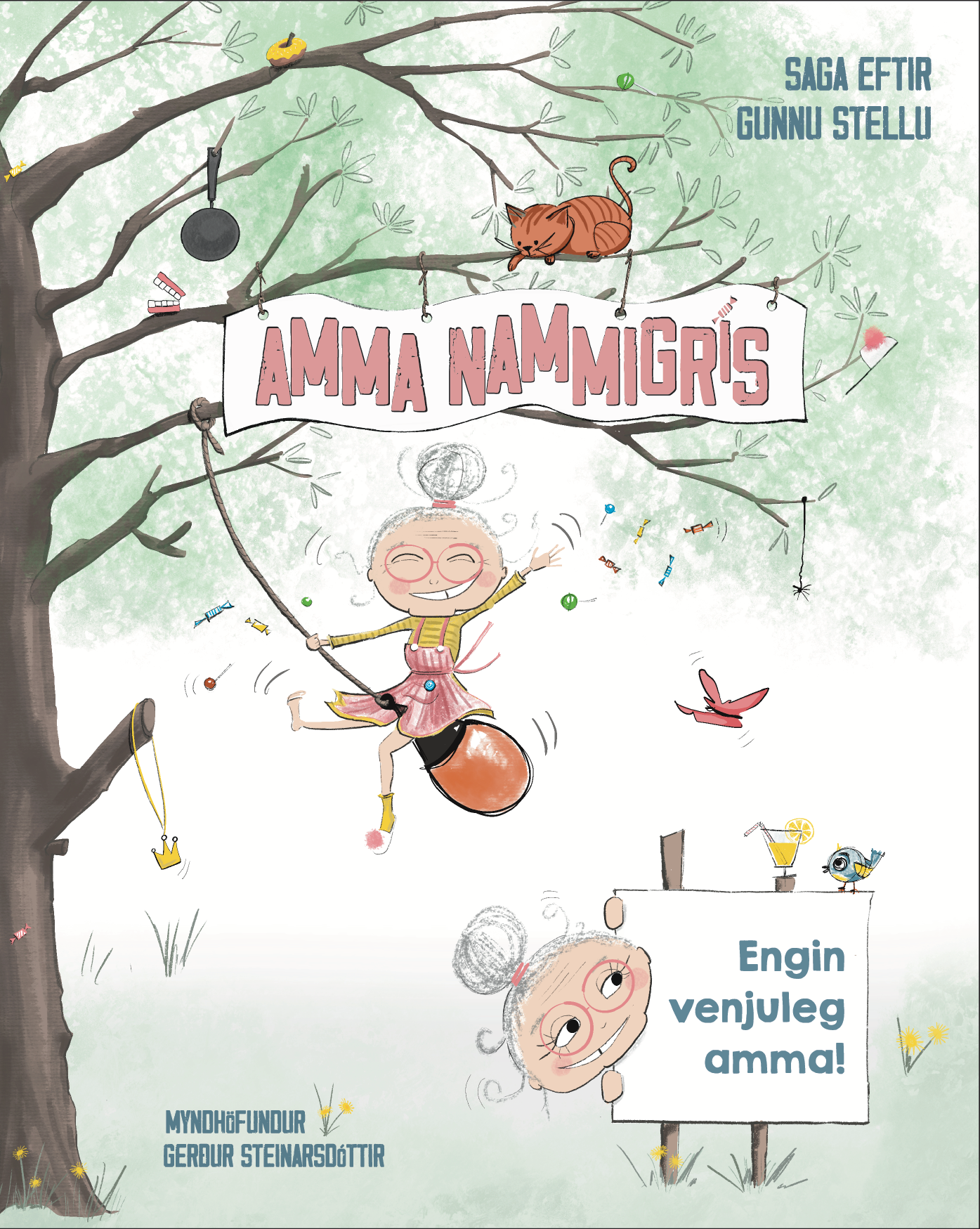 FORSÖLUVERÐ á bókinni Amma nammigrís